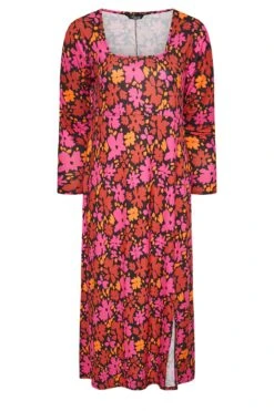 LIMITED COLLECTION - Robe Rouge Floral Rose Manches Longues -GrandeTendance Boutique b5e7faa8 ccb3 47 214987 X