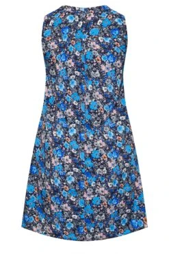 Robe Coupe Droite Bleue En Floral -GrandeTendance Boutique b707b744 196e 4f 173931 Y