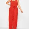 YOURS - Robe Rouge Boutonnée Maxi En Jersey -GrandeTendance Boutique b70ae55c c025 44 137556 A