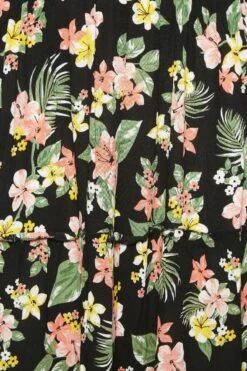 YOURS - Robe Noire Maxi Floral Tropical Volanté 13 YOURS - Robe Noire Maxi Floral Tropical Volanté -GrandeTendance Boutique b8b0fac2 b3b9 4e 137324 Z