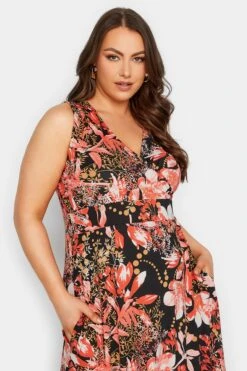 YOURS - Robe Maxi Noire Cache-Coeur Floral Orange 12 YOURS - Robe Maxi Noire Cache-Coeur Floral Orange -GrandeTendance Boutique b8b3e2df 6b7e 43 301901 D