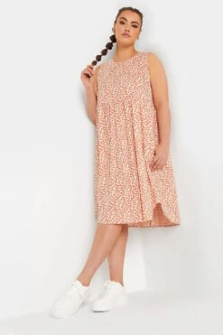 LIMITED COLLECTION - Robe Midi En Jersey Jaune Floral à Poches