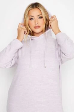 Robe-Pull Lavande à Capuche Toucher Doux -GrandeTendance Boutique bb6e850c 2a0f 48 301555 D