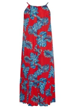 YOURS - Robe De Plage Tropicale Rouge & Bleue 15 YOURS - Robe De Plage Tropicale Rouge & Bleue -GrandeTendance Boutique bbca5271 b848 4c 150347 Y