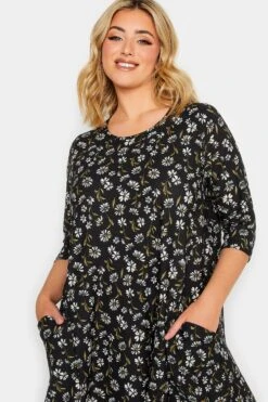 YOURS - Robe Noire Mini Imprimé Marguerites Drâpée à Poches 12 YOURS - Robe Noire Mini Imprimé Marguerites Drâpée à Poches -GrandeTendance Boutique bc2438b7 9bb5 4a 301908 D