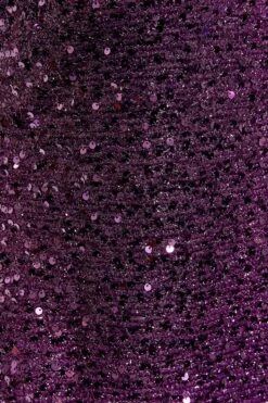 YOURS LONDON - Robe Sequin Violette Coupe Droite Manches Courtes -GrandeTendance Boutique bc61dad8 76b2 4a 161714 Z