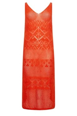 YOURS - Robe Midaxi Rouge Crochet Manches Longues 14 YOURS - Robe Midaxi Rouge Crochet Manches Longues -GrandeTendance Boutique bdca2b6c 1afa 49 192856 X