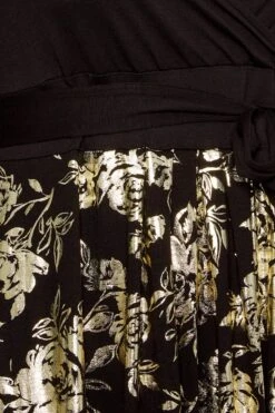 YOURS LUXURY - Robe Noire Cache-Coeur Imprimé Floral Doré 14 YOURS LUXURY - Robe Noire Cache-Coeur Imprimé Floral Doré -GrandeTendance Boutique bdcb7d45 2367 48 301807 Z