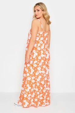 YOURS - Robe Orange Floral Volantée Fines Bretelles Maxi En Jersey 11 YOURS - Robe Orange Floral Volantée Fines Bretelles Maxi En Jersey -GrandeTendance Boutique be8095fa 8880 43 137360 C