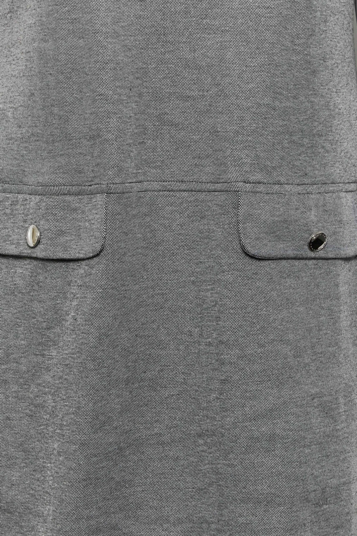 Robe Grise En Maille Coupe Droite à Poches 7 Robe Grise En Maille Coupe Droite à Poches – Image 5