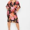 YOURS PETITE - Robe Midi Noire Floral Rose Cache-Coeur 1 YOURS PETITE - Robe Midi Noire Floral Rose Cache-Coeur -GrandeTendance Boutique bfcb2294 7d66 4f 174574 A