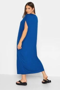 YOURS - Robe De Plage Maxi Bleue Roi Sans Manches -GrandeTendance Boutique bfccb6e8 85d3 44 301853 C
