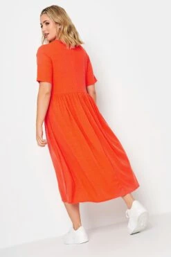 LIMITED COLLECTION - Robe Midi Orange Nervuré Peplum 13 LIMITED COLLECTION - Robe Midi Orange Nervuré Peplum -GrandeTendance Boutique c01e050a 55b2 4e 215704 C