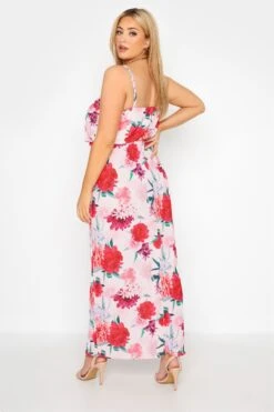 YOURS LONDON - Robe Rose Floral Maxi En Jersey -GrandeTendance Boutique c0c3c3d0 1b74 44 161431 C