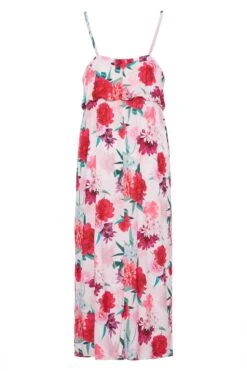 YOURS LONDON - Robe Rose Floral Maxi En Jersey -GrandeTendance Boutique c0d23c34 16f5 42 161431 BK