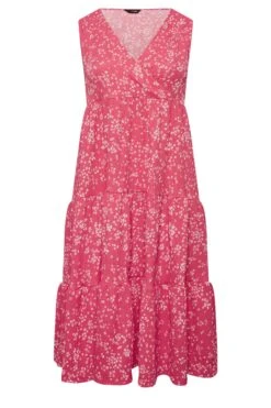 YOURS - Robe Midaxi Rose Smocké Floral Cache-Coeur 14 YOURS - Robe Midaxi Rose Smocké Floral Cache-Coeur -GrandeTendance Boutique c1f5783b 4a6c 41 301896 X