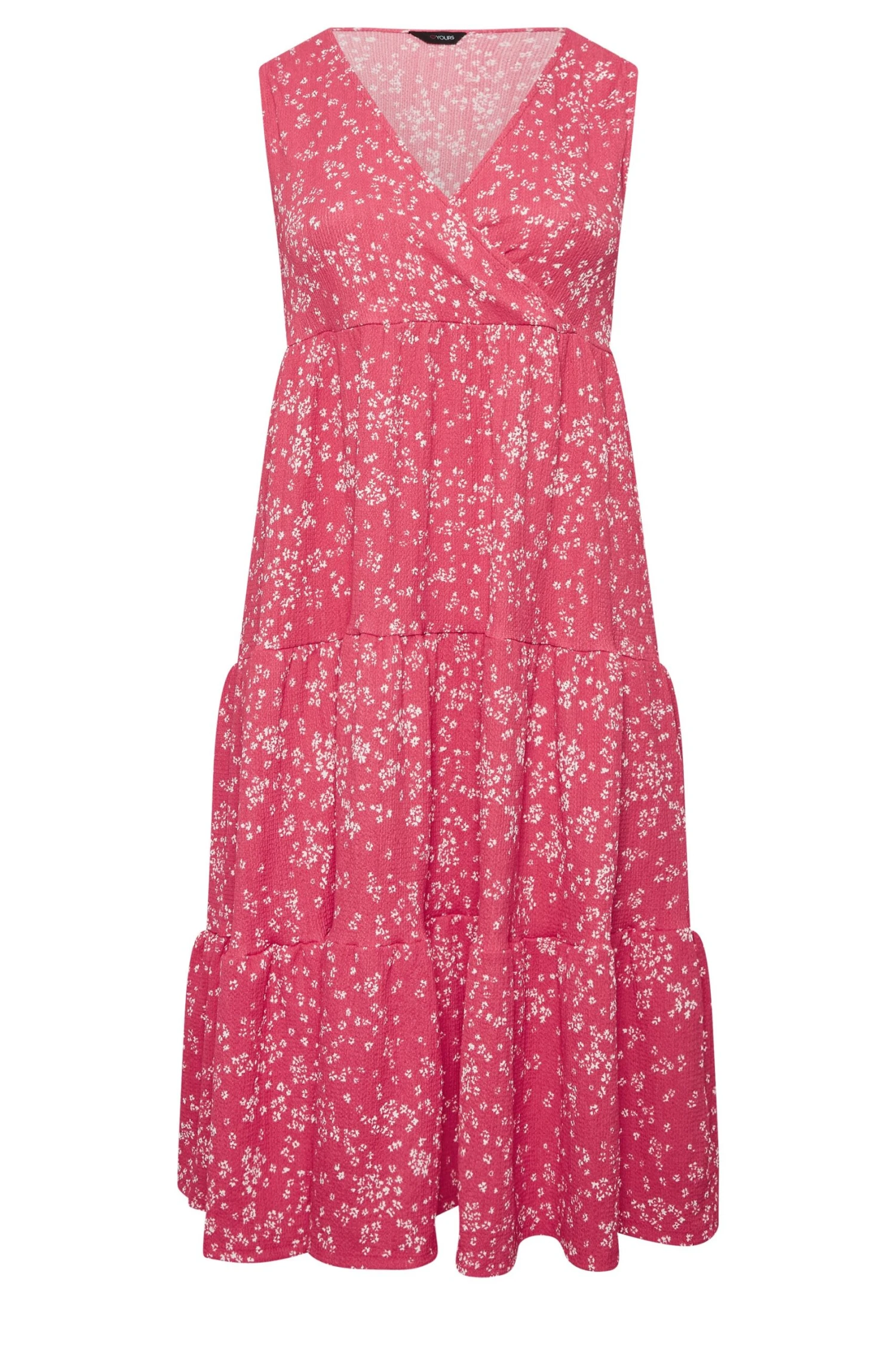 YOURS - Robe Midaxi Rose Smocké Floral Cache-Coeur 8 YOURS - Robe Midaxi Rose Smocké Floral Cache-Coeur – Image 6