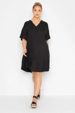 LIMITED COLLECTION - Robe Noire Style Chemisier