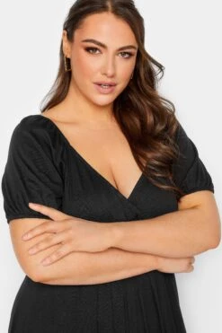 LIMITED COLLECTION - Robe Noire Maxi Design Cache-Coeur -GrandeTendance Boutique c22e730c 4a1f 45 215509 D