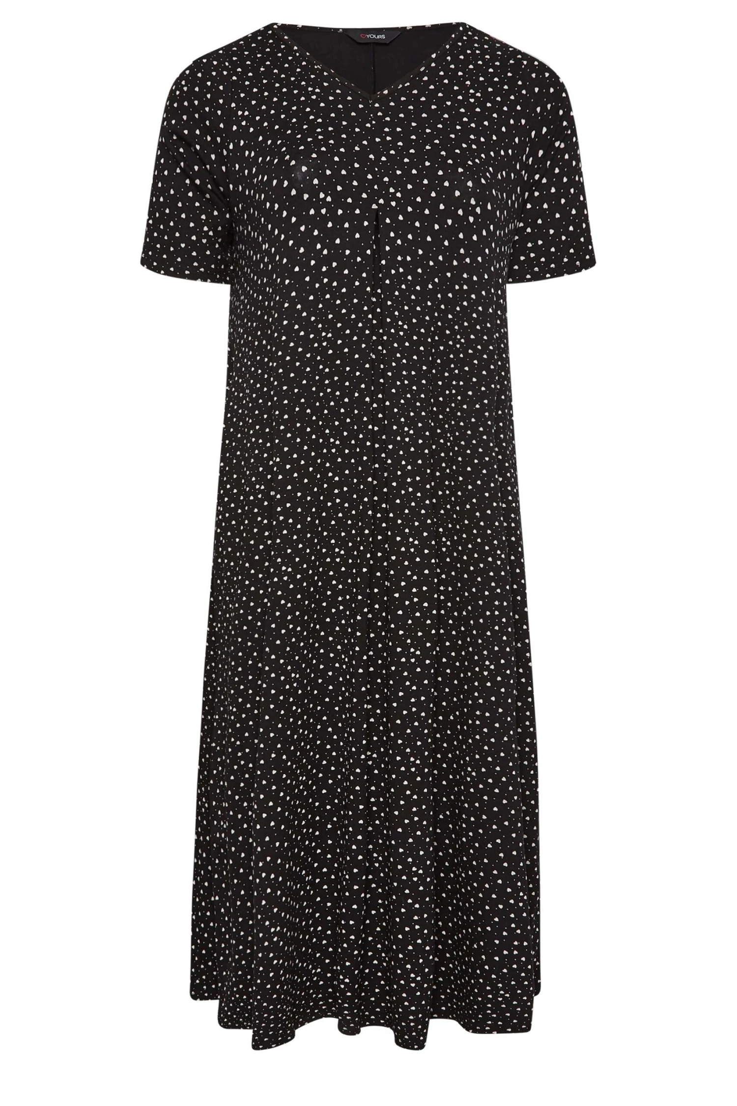 YOURS - Robe En Jersey Maxi Noire Design à Pois 8 YOURS - Robe En Jersey Maxi Noire Design à Pois – Image 6