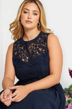 YOURS LONDON - Robe Bleue Foncée Maxi En Mousseline Demoiselle D'Honneur 12 YOURS LONDON - Robe Bleue Foncée Maxi En Mousseline Demoiselle D'Honneur -GrandeTendance Boutique c2ef27c9 9dc3 44 161889 D