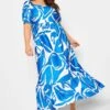 YOURS - Robe Bleue Maxi Tourbillons Volanté -GrandeTendance Boutique c31d4d25 c692 4c 137546 A