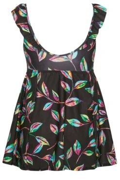 YOURS - Robe De Bain Noire Tropicale Volantée 17 YOURS - Robe De Bain Noire Tropicale Volantée -GrandeTendance Boutique c3e1ddc6 02c9 4c 150304 Y