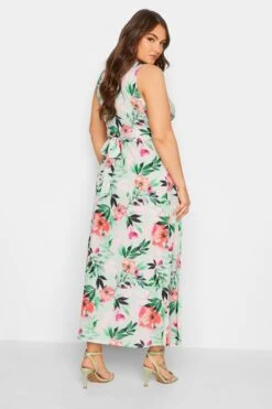 YOURS LONDON - Robe Verte Floral Maxi à Noeud -GrandeTendance Boutique c4228d65 bf4f 44 162141 C