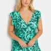 YOURS - Robe De Bain En Bleu Turquoise Volanté Animal -GrandeTendance Boutique c52e82df 1047 45 150301 A
