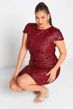 YOURS LONDON - Robe Sequin Rouge Coupe Droite Manches Courtes 12 YOURS LONDON - Robe Sequin Rouge Coupe Droite Manches Courtes -GrandeTendance Boutique c61e1206 02d6 40 161715 D