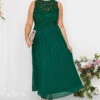 YOURS LONDON - Robe Verte Forêt Maxi En Mousseline Demoiselle D'Honneur -GrandeTendance Boutique c8a24550 d73c 4f 161891 A