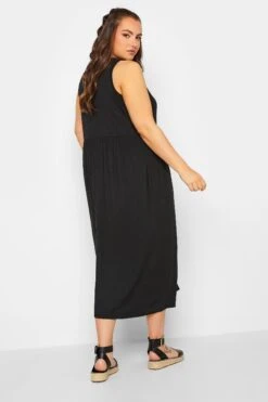 LIMITED COLLECTION - Robe Noire Midaxi En Jersey -GrandeTendance Boutique c8f31a11 783e 4c 215754 C