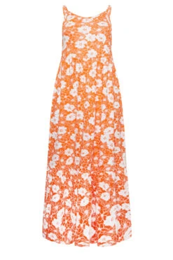 YOURS - Robe Orange Floral Volantée Fines Bretelles Maxi En Jersey 14 YOURS - Robe Orange Floral Volantée Fines Bretelles Maxi En Jersey -GrandeTendance Boutique cba3e3c3 9cb9 4b 137360 X
