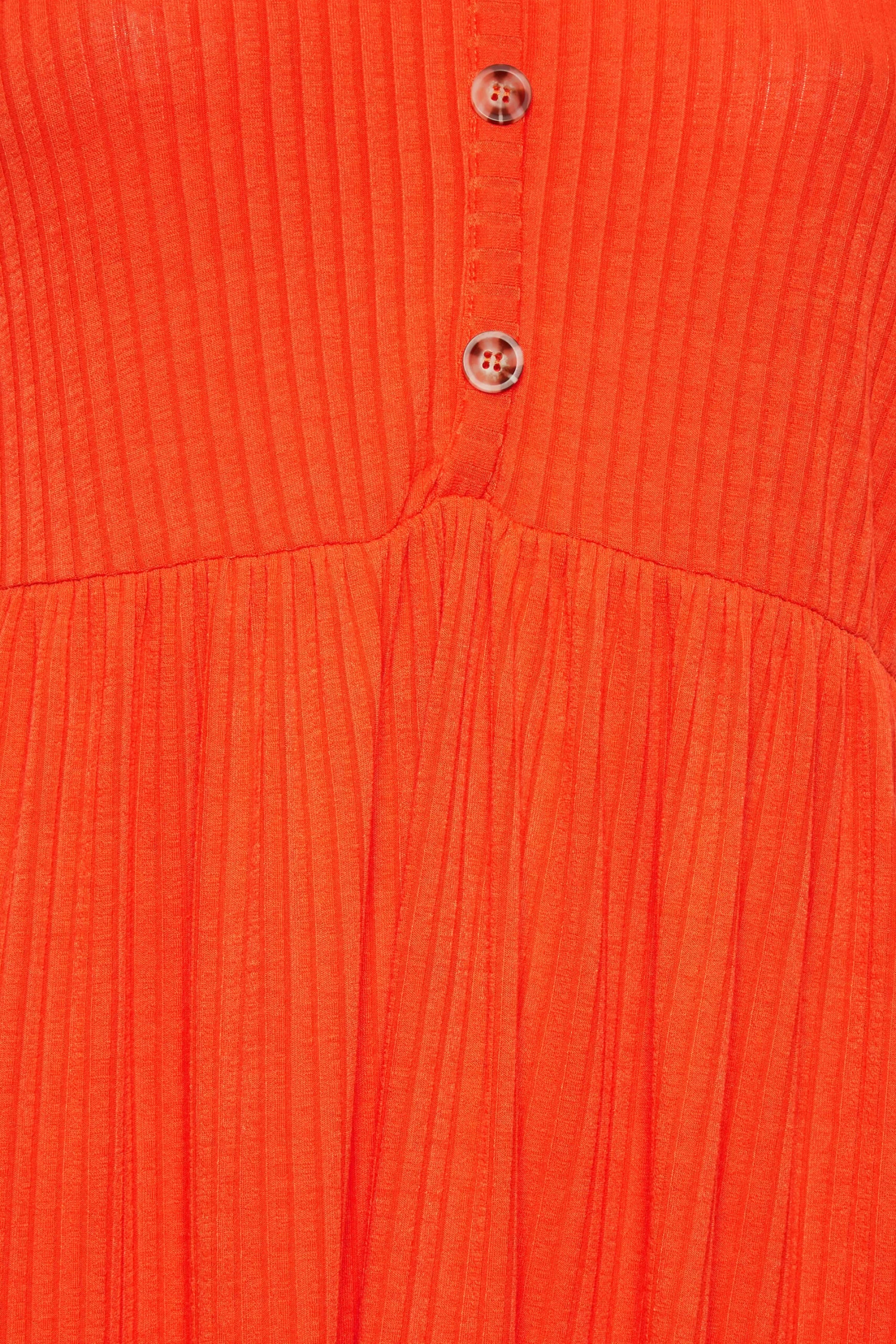LIMITED COLLECTION - Robe Midi Orange Nervuré Peplum 8 LIMITED COLLECTION - Robe Midi Orange Nervuré Peplum – Image 6