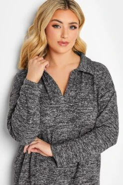 Robe Midaxi En Gris Charbonneux Toucher Doux -GrandeTendance Boutique cd6afdbe 061a 42 301511 D