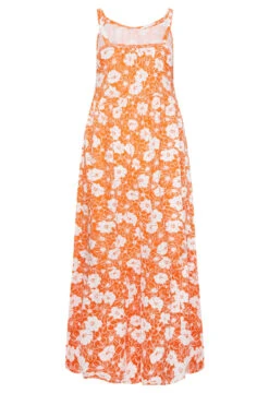 YOURS - Robe Orange Floral Volantée Fines Bretelles Maxi En Jersey 15 YOURS - Robe Orange Floral Volantée Fines Bretelles Maxi En Jersey -GrandeTendance Boutique cdd1bac6 a42c 4a 137360 Y
