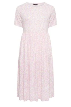YOURS - Robe Rose Pâle Imprimé Pâquerettes Smocké Manches Courtes 14 YOURS - Robe Rose Pâle Imprimé Pâquerettes Smocké Manches Courtes -GrandeTendance Boutique ce02280c 8a2f 46 137397 X