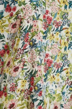 Robe Coupe Droite Blanche Multi-Floral -GrandeTendance Boutique cef07eed eb2a 4d 174112 Z