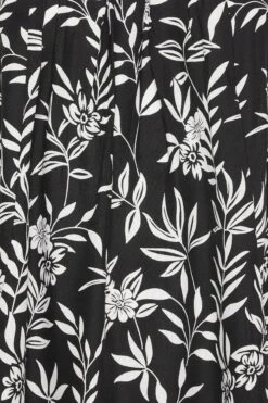 YOURS - Robe Floral Noire & Blanche à Poches -GrandeTendance Boutique cf16fcd7 ed72 44 137327 Z