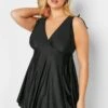 YOURS - Robe De Bain Noir Volanté Ourlet Roulanté -GrandeTendance Boutique cfa6be39 ea16 45 150270 A