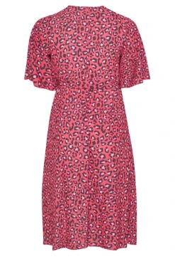 YOURS LONDON - Robe Rouge Cache-Coeur Léopard -GrandeTendance Boutique d02472a9 486e 45 161728 Y