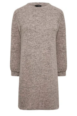 Robe-Pull Marron Midi En Maille Toucher Doux -GrandeTendance Boutique d09774cc 6add 40 301741 XR