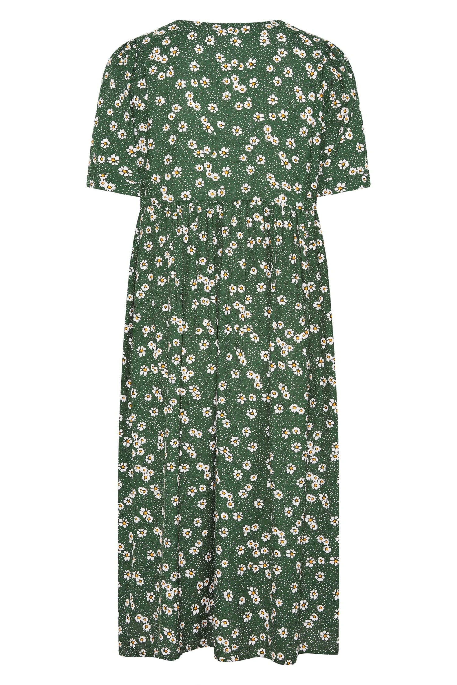 LIMITED COLLECTION - Robe Verte Floral & Pois Smocké 9 LIMITED COLLECTION - Robe Verte Floral & Pois Smocké – Image 7