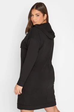YOURS - Robe-Pull Noire à Capuche & Poches -GrandeTendance Boutique d16b2705 2c3d 4c 301733 C