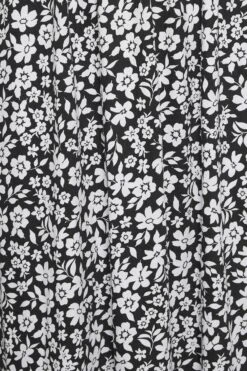 YOURS - Robe Noire Maxi Manches Courtes Design Floral -GrandeTendance Boutique d254d9d7 18ce 4a 137300 Z