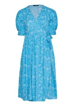 LIMITED COLLECTION - Robe Bleue Petites Fleurs Cache-Coeur -GrandeTendance Boutique d352581f 0149 41 214398 Z