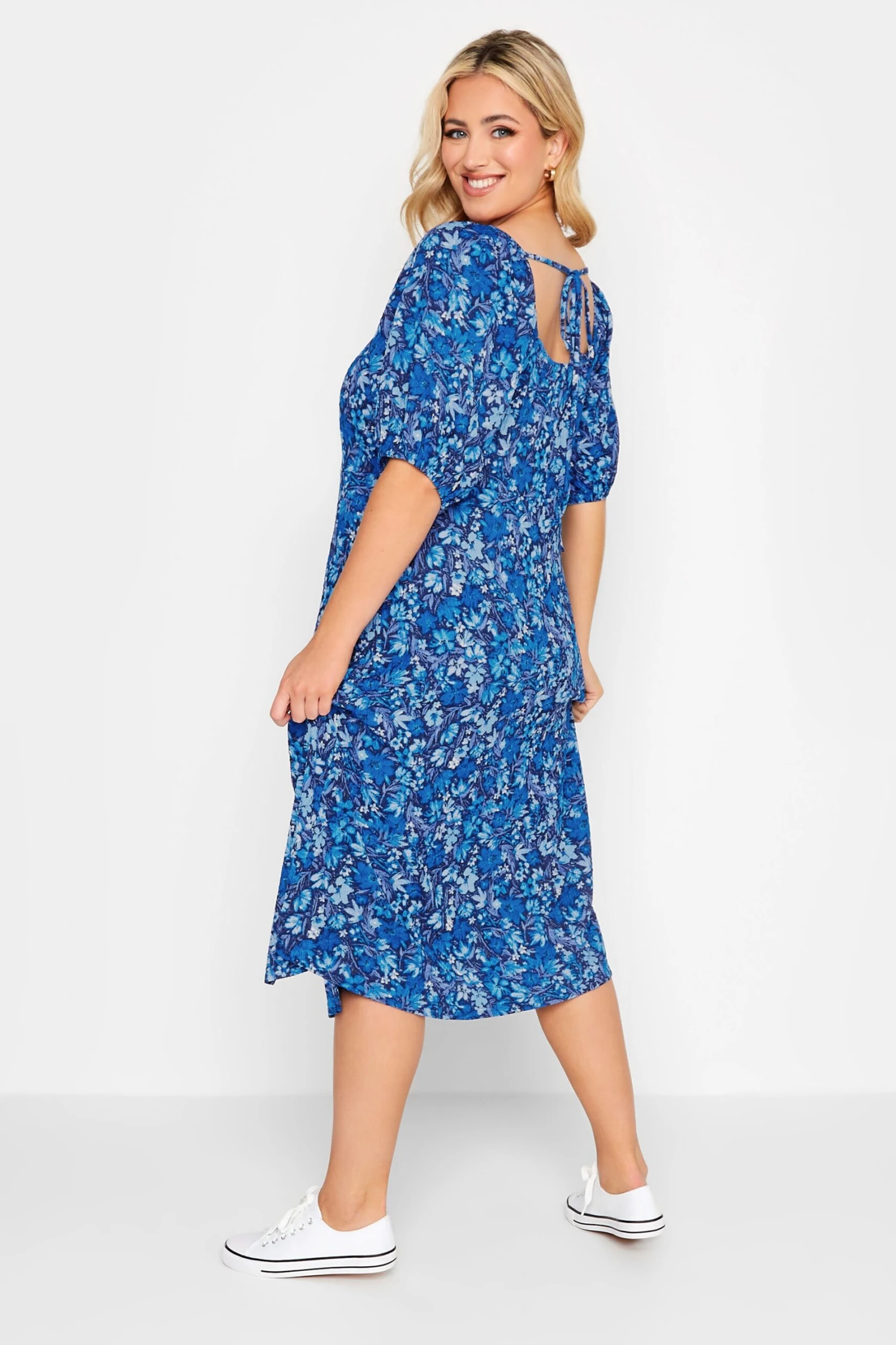 YOURS - Robe Midaxi Bleue Floral En Jersey 5 YOURS - Robe Midaxi Bleue Floral En Jersey â Image 3