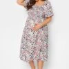 BUMP IT UP MATERNITY - Robe Rose & Blanche Floral Manches Bouffantes -GrandeTendance Boutique d5d5090c bde5 4b 158402 B
