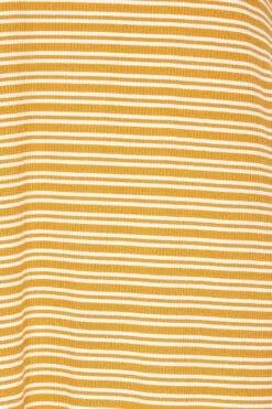 YOURS - Robe T-Shirt Maxi Orangée à Rayures -GrandeTendance Boutique d6200ab4 57a6 47 137566 Z