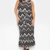 YOURS LONDON - Robe Noire & Blanche Maxi Design Géométrique Zig Zag 1 YOURS LONDON - Robe Noire & Blanche Maxi Design Géométrique Zig Zag -GrandeTendance Boutique d702c533 5da9 46 161589 A